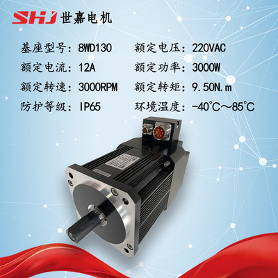 220VAC 3000W 直流无刷低温伺服电机