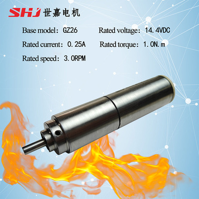 14.4VDC 1N.m  High-Temperature Brushed DC Motor