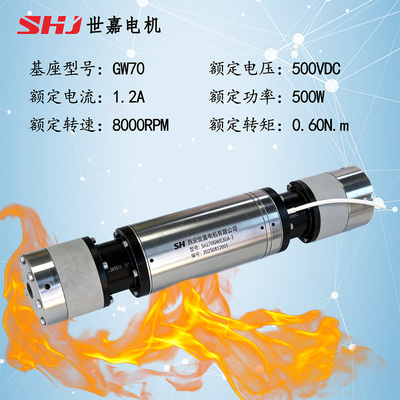 500VDC &nbsp;500W &nbsp;直流无刷高温电机（双出轴，双输出）