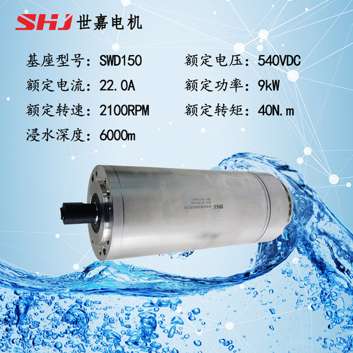 540VDC 9kW深水直流伺服电机