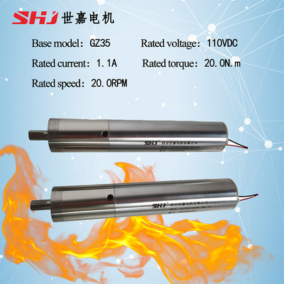 110VDC 20N.m High-Temperature DC Brushed Motor