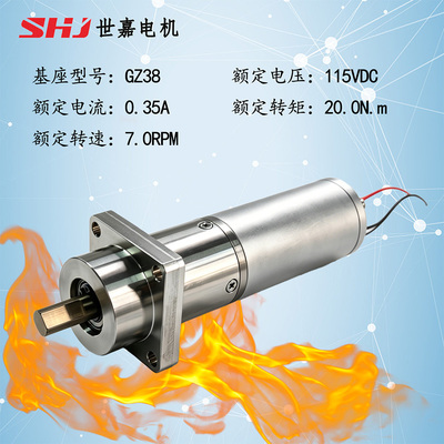 115VDC &nbsp;20N.m 直流有刷高温电机（可与美国GLOBE电机102A440型号互换， BAKER HUGHES仪器备件电机）