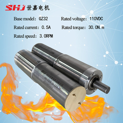 110VDC 30N.m High-Temperature DC Brushed Geared Motor