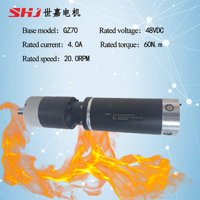 48VDC 150W Brushed Gearmotor