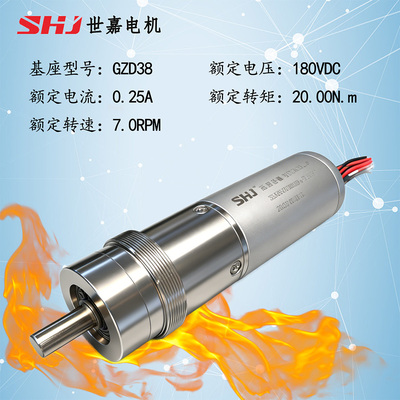 180VDC &nbsp;20N.m直流有刷高温减速电机（可与美国GLOBE MOTOR型号互换， BAKER HUGHES仪器备件电机）