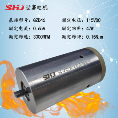 115VDC 47W直流有刷高温电机